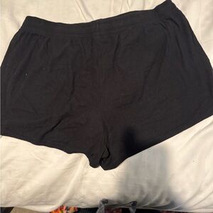 SKIMS Black Pajama Shorts Relaxed Fit. Size M